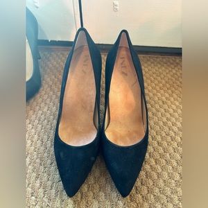 Inez black suede shoes